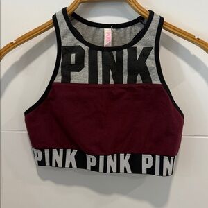 Victoria's Secret PINK Gray and Black Colorblock bra size small